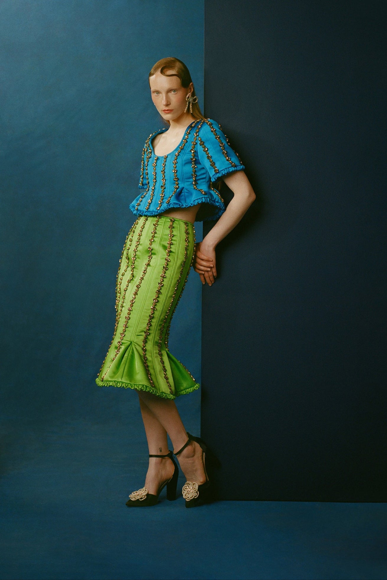 SIREN MIDI PENCIL SKIRT