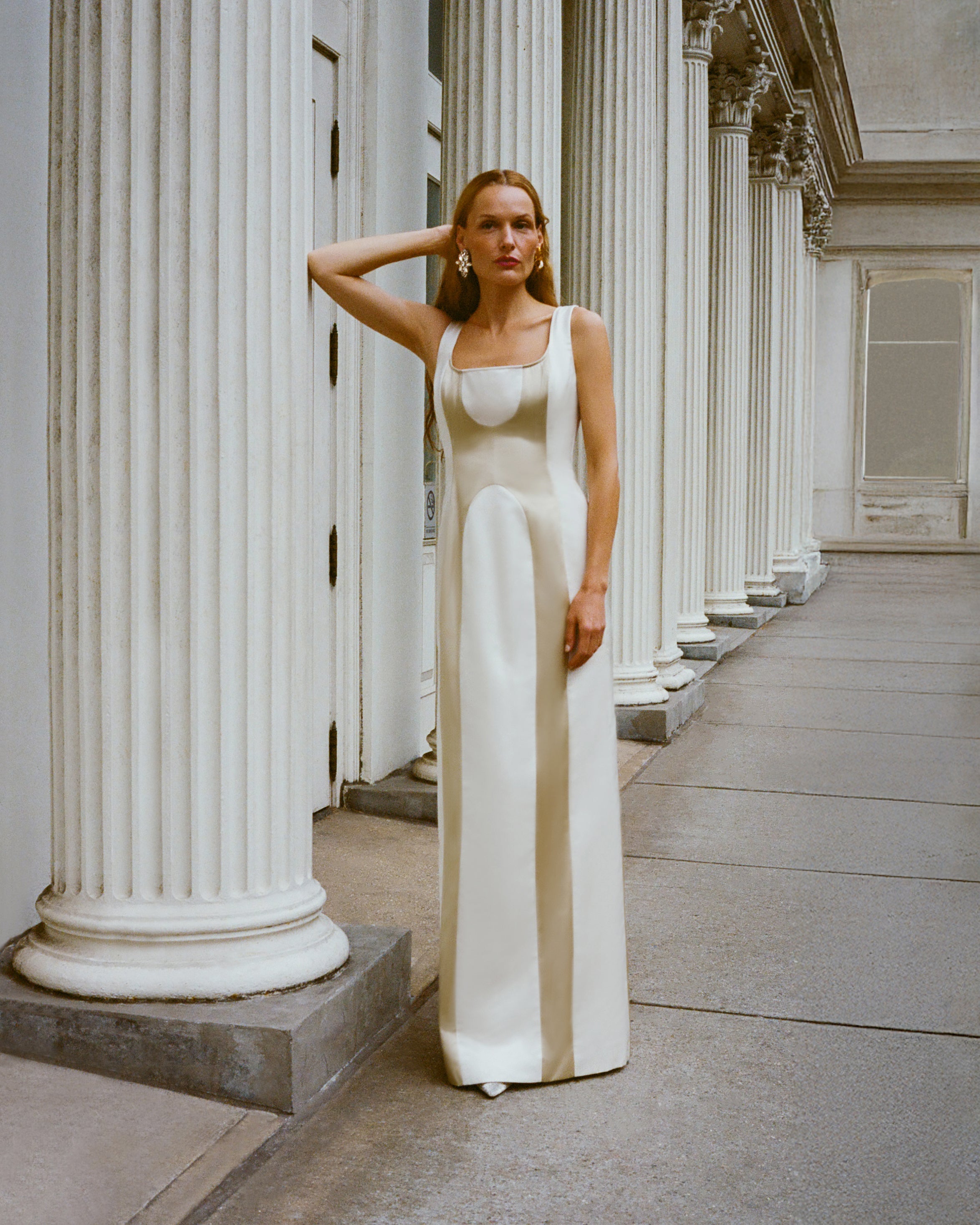 Orbital Column Gown